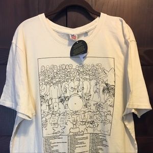 Junk Food Clothing Shirts - Junk Food Beatles tee in ivory Junk Food Clothing Shirts - Junk Food Beatles tee in ivory